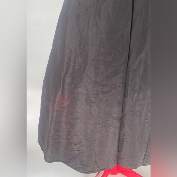 1980s Gunne Sax Strapless Black And Gold Prom Dress - Picture 12 of 16